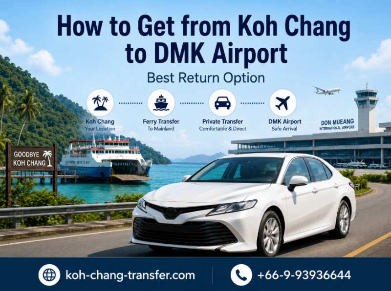 How to get from Koh Chang to DMK Airport