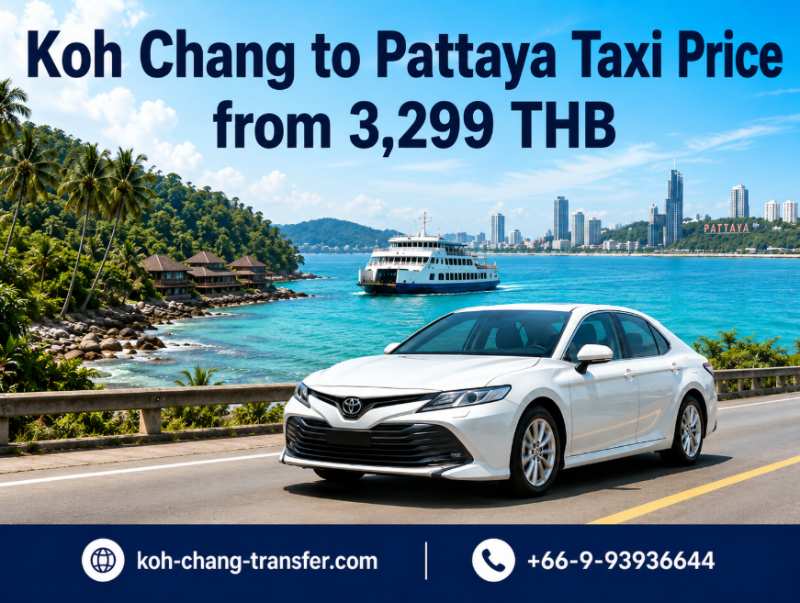 Taxi price from Koh Chang to Pattaya