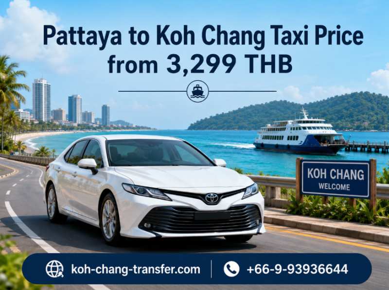Taxi price from Pattaya to Koh Chang